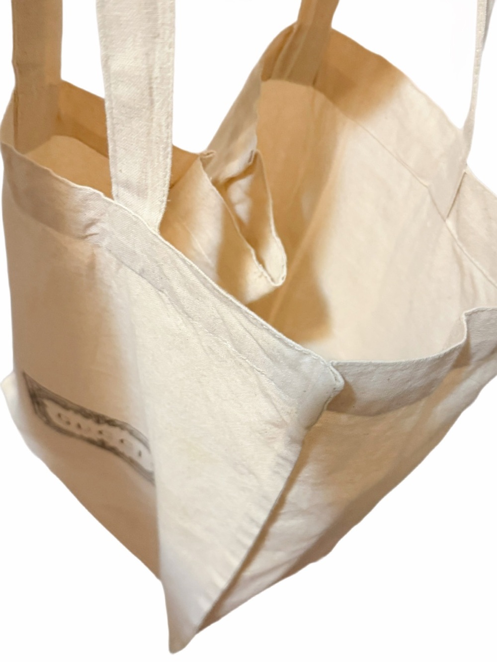 Authentic Gucci Canvas/Cotton Tote bag- labeled on both sides, very clean! - Picture 9 of 16